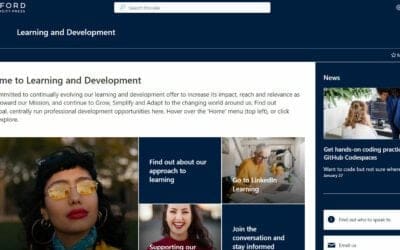 Oxford’s Learning and Development Hub